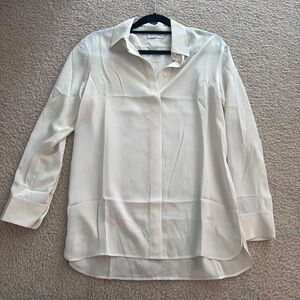 NWOT Aritzia monocle satins shirt XS
